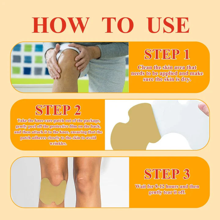 Bee Venom Herbal Pain Relief Patches - 20 Knee Pain Patches (Specially Designed for Knee Joints) | 100% Safe &amp; Natural Knee Pain Relief Products | Instant Relief | No Side Effects